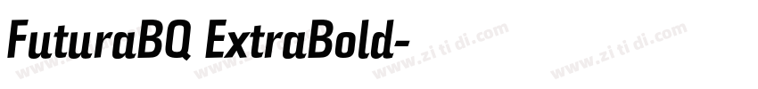 FuturaBQ ExtraBold字体转换